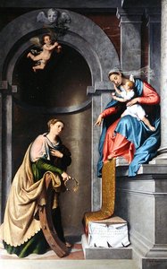 O Místico Casamento de Santa Catarina de Giovanni Battista Moroni