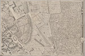 Novo mapa de Roma trazido à luz por Giambattista Nolli no ano MDCCXLVII, conhecido como La Pianta Grande di Roma