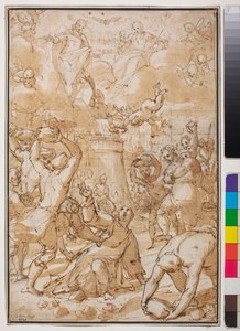 A lapidação de Santo Estêvão, início do século XVII