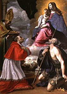 Madonna e Criança com Santos de Giovanni Battista Pesari