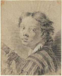 Um menino com um alaúde de Giovanni Battista Piazzetta
