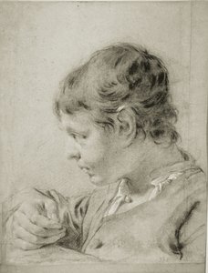 Retrato de um jovem rapaz de Giovanni Battista Piazzetta