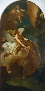 O êxtase de São Francisco, de Giovanni Battista Piazzetta (1682-1754). de Giovanni Battista Piazzetta