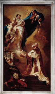 Virgem aparece a São Filipe Neri (óleo sobre tela de Giovanni Battista Piazzetta