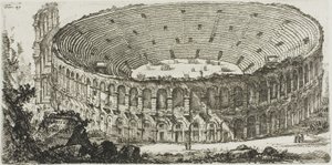 Anfiteatro de Verona, placa 25 de Algumas Vistas dos Arcos do Triunfo e outros monumentos de Giovanni Battista Piranesi