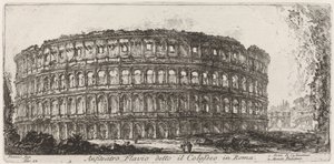 Anfiteatro Flaviano conhecido como o Coliseu de Giovanni Battista Piranesi