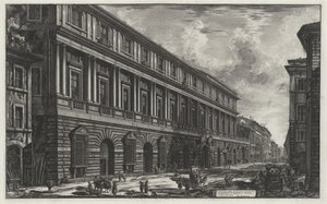 Vista do Palazzo Stopani (de: Vedute di Roma) de Giovanni Battista Piranesi