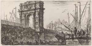 Arco de Trajano em Ancona de Giovanni Battista Piranesi