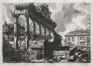 Avanco do Templo da Concórdia de Giovanni Battista Piranesi