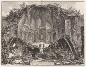Restos do Templo do Deus Canopus na Villa de Hadrian em Tivoli de Giovanni Battista Piranesi