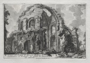 Remanescente do Templo de Minerva Medica de Giovanni Battista Piranesi
