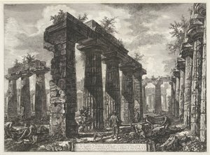 Basílica di Paestum em Paestum
Várias vistas dos restos de três grandes edifícios que ainda se encontram em Paestum (título da série)
Différentes vues de quelques restes de trois grands édifices qui subsistent encore dans l