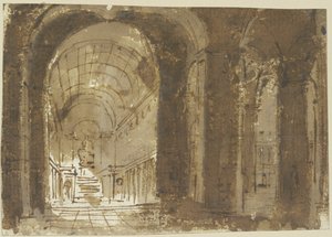 Interior de igreja de Giovanni Battista Piranesi