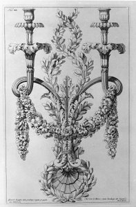 Decorações. Desenho de Giovanni Piranesi (conhecido como Piranese) (1720-1778). de Giovanni Battista Piranesi