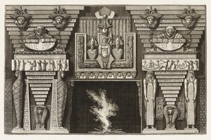 Chaminé etrusca, de diferentes maneiras de enfeitar os caminhos de Giovanni Battista Piranesi