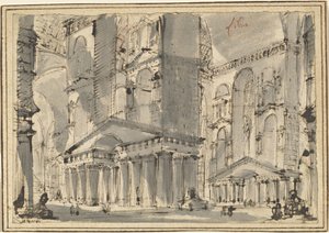 Fantasia de um banho antigo de Giovanni Battista Piranesi