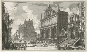 Acqua Felice Fountain te Roma
Vista do Castelo Acqua Felic (título sobre o objecto)
Gezichten op Rome (título da série)
Vistas de Roma desenhadas e gravadas pelo arquitecto Giambattista Piranesi Ve(nez)iano (título da série) de Giovanni Battista Piranesi