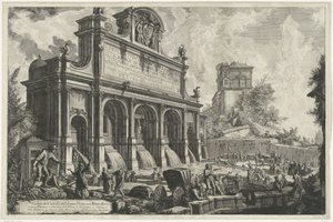 Acqua Paola fountain te Roma
Vista do Castelo Acqua Paola no Monte Aureo (título sobre o objecto)
Gezichten op Rome (título da série)
Vistas de Roma desenhadas e gravadas pelo arquitecto Giambattista Piranesi Ve(nez)iano (título da série) de Giovanni Battista Piranesi