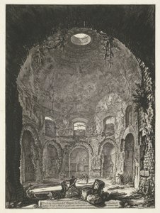Innenansicht des Tempio della Tosse bei Tivoli von Giovanni-Battista Piranesi