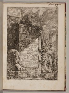 Lettere di giustificazione scritte a Milord Charlemont e à di lui agenti di Roma ... intorno la dedica della sua opera delle Antichità Rom[ane] fatta allo stesso signor ed ultimamente soppressa von Giovanni-Battista Piranesi
