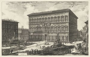 Palácio Farnese te Roma
Vista do Palácio Farnese (título sobre o objecto)
Gezichten op Rome (título da série)
Vistas de Roma desenhadas e gravadas pelo arquitecto Giambattista Piranesi Ve(nez)iano (título da série) de Giovanni Battista Piranesi