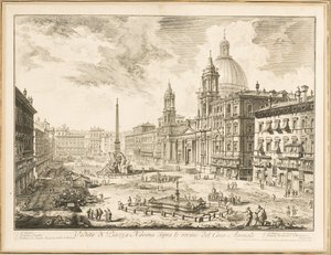 Piazza Navona, placa de &39;Views of Rome&39; de Giovanni Battista Piranesi