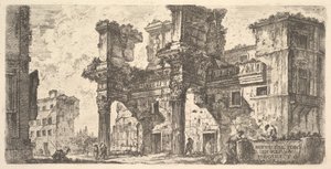Ilustração 1: Parte do Fórum de Nerva Parte do Fórum de Nerva, ca. 1748 de Giovanni Battista Piranesi
