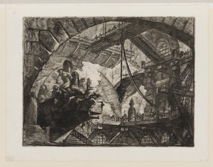 Prisioneiros numa plataforma saliente de Giovanni Battista Piranesi
