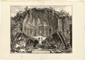 Überreste des Tempels des Gottes Canopus in der Villa Hadrians, Tivoli, aus Ansichten von Rom von Giovanni-Battista Piranesi