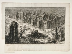 Ruínas das Termas Antoninas [Termas de Caracalla], de Vistas de Roma de Giovanni-Battista Piranesi