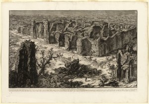 Ruínas das Termas Antoninas [Termas de Caracalla], de Vistas de Roma de Giovanni Battista Piranesi