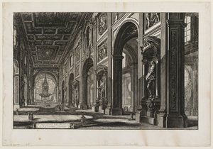 São João de Latrão, interior de Giovanni Battista Piranesi