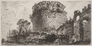 Sepulcro de Metella, dito Capo di Bove de Giovanni Battista Piranesi