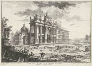 Sint-Jan van Lateranen te Rome
Vista da Basílica de São João de Latrão (título sobre o objecto)
Gezichten op Rome (título da série)
Vistas de Roma desenhadas e gravadas pelo arquitecto Giambattista Piranesi Ve(nez)iano (título da série) de Giovanni Battista Piranesi