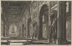 São João de Latrão, Interior, da obra «Vedute di Roma» (Vistas de Roma)