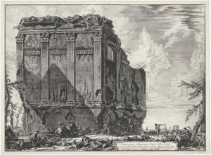 Tempel van Salus em Roma Antigo templo comumente conhecido como della Salute na Via d