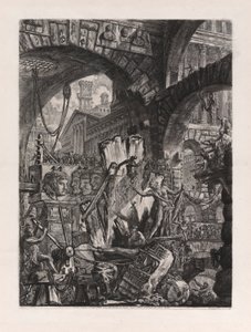 The Man on the Rack, placa 2 de Carceri d de Giovanni Battista Piranesi
