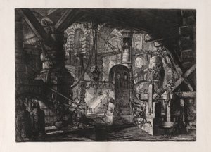 O Cais com Correntes, placa 16 de Carceri d de Giovanni Battista Piranesi