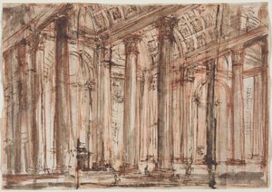 O pórtico do Panteão de Giovanni Battista Piranesi