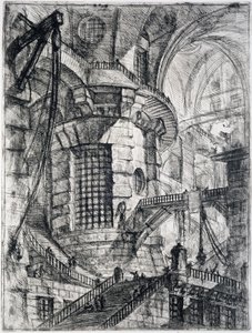 A Torre Redonda, placa III de Carceri dInvenzione, c.1749 de Giovanni Battista Piranesi