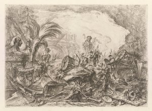 O Arco do Triunfo, de Grotteschi (grotescos) de Giovanni Battista Piranesi