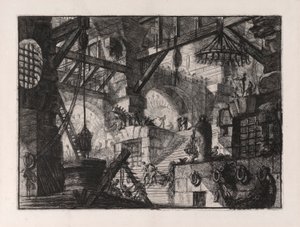 O Poço, placa 13 de Carceri d de Giovanni Battista Piranesi