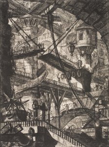 A ponte levadiça de Giovanni Battista Piranesi