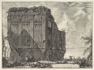 Der sogenannte Tempel der Salus, an der Straße nach Albano, ca. 1763