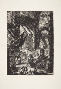 A escadaria com troféus de Giovanni Battista Piranesi