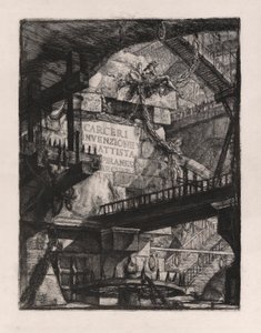 Placa de título, placa 1 de Carceri d de Giovanni-Battista Piranesi