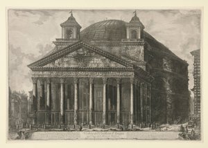 Vista do Pantheon d de Giovanni-Battista Piranesi