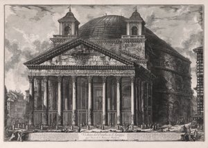Vista do Panteão d de Giovanni-Battista Piranesi