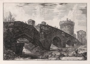 Vista da Ponte de Lugano em l de Giovanni-Battista Piranesi