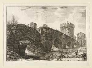 Vista da Ponte de Lugano em l de Giovanni-Battista Piranesi